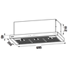 Máy Hút Mùi Âm Tủ KAFF KF-TL7735B BOST 70cm