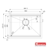 Chậu rửa bát Konox KN6046SU - Workstation Sink