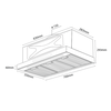 Máy hút mùi Turbo Smart 3D X3D-350D - Màn hình đa sắc - Vẫy tay