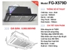 Hút mùi Fuger FG X579D - Premium 2025 - Cảm ứng vẫy tay Smart