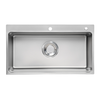 Chậu rửa bát Kluger KF8850FS Basic – Chậu inox Linen 1 hố hiện đại