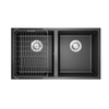 Chậu rửa bát đá Konox Veloci 760D Black