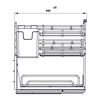 Phụ kiện rổ đa năng Hafele OMERO MULTI 547.11.003 | Inox 304 Nan Ovan (300mm)