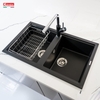 Chậu rửa bát đá Granite Konox Phoenix Smart 860 Black