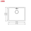 Chậu rửa bát chống xước Konox Workstation Sink Undermount KN5444SU Dekor