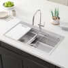 Chậu Rửa Bát KN8751TS Dekor: Chống Xước Linen - Workstation Sink