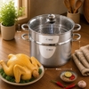 Nồi luộc gà AN30L Arber 13 lít inox 304 có xửng hấp