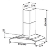 Máy Hút Mùi KAFF KF-GPT7069 - Vẫy tay thông minh 1000m3/h