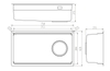 Chậu rửa bát 1 hố Nobinox Lumia NX556