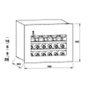 Tủ rượu âm Hafele HW-C62BB 533.17.001 – Sức chứa 28 chai