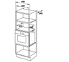 Lò vi sóng kết hợp nướng âm tủ Hafele HM-B38C 538.01.111