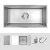 Chậu rửa bát Kluger KG8644FS Plus – Inox POSCO 304, LINEN chống xước