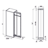 Rổ tủ đồ khô cánh kéo Hafele DOLCE 548.65.005 | Inox 304 cao cấp