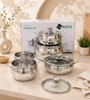 Bộ nồi Arber AN-06BB inox 5 món dáng bầu