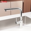 Vòi rửa bát Konox Vira Chrome - Thiết kế vuông, PVD sáng bóng