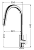 Vòi rửa bát dây rút Nobinox Ivy NX202