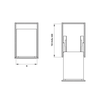 Bộ rổ gia vị Hafele Sonata 549.20.032 - Inox 304 - 200mm