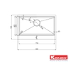 Chậu rửa bát Konox KN8051AS Retta