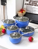 Bộ nồi inox AN06SMNB Arber inox 304 kèm chảo