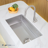 Chậu rửa bát Kluger KY8045SL Basic – Super Linen Inox Posco 304