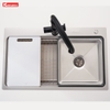 Chậu Rửa Bát KN8048TS Dekor: Chống Xước Linen - Workstation Sink