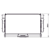 Rổ nâng hạ Utensio Plus H2 Khay đơn 504.68.376 | Màu Than Chì (800mm)