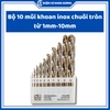 Mũi khoan Inox, khoan sắt chuôi tròn Kingblue, 5% Cobalt M35, KBY2 - hàng chính hãng