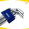Bộ 9 lục giác KingBlue KL5-09 Kingblue (đầu bi) Thép Cr-V bền bỉ - Hàng chính hãng.