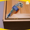 Bộ 9 lục giác KL7-09 Kingblue đầu bi nhiều màu sắc - Thép S2 cao cấp bền bỉ.