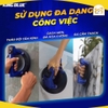 Hít Kính Điện Tử, Đường Kính Cốc Hút 200mm KINGBLUE HKE-200, Màn hình điện tử, Lực hút dọc 140kg, Chất liệu cao su Buna-