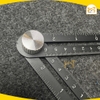 Thước định vị lỗ khoan - cắt ốp lát gạch (6 gốc gấp) Tolsen 41045 - Hàng chính hãng.
