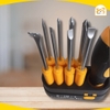 Bộ Vít Tolsen 20039 - 9 Cây 8IN1, Chất Liệu Thép CRV Chịu Nhiệt Tốt, Tay Cầm Nhựa Mềm Dẻo, Đầu Vít Có Nam Châm, Hàng Chí