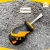 Tua vít ngắn đầu trừ, đầu dẹp cán mềm 5.5x38mm/6.5x38mm Tolsen 20131/20132 - Hàng chính hãng.