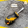 Tua vít ngắn đầu trừ, đầu dẹp cán mềm 5.5x38mm/6.5x38mm Tolsen 20131/20132 - Hàng chính hãng.