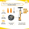 Ống bơm xe đạp xe máy bằng tay cao cấp Ø38*610mm, công suất áp suất cao 120 PSI /88 Bar Tolsen 65505 - Hàng chính hãng