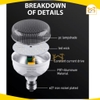 Bóng đèn Led kim cương 20W/30W/40W/50W Akko Star - Hàng chính hãng.