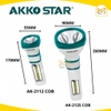 Đèn Pin Sạc Tích Điện AKKO STAR 2W, 5W - Hàng chính hãng.