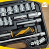 Bộ đầu tuýp 1/2, bộ đồ nghề sửa xe 22 chi tiết Tolsen 15139 - Hàng chính hãng