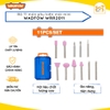 Bộ 11 linh kiện đa năng máy mài khuôn mini WADFOW WRR2011 linh kiện mài cắt mini chất lượng cao, đa dụng