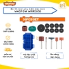 Bộ 38 linh kiện đa năng máy mài khuôn mini WADFOW WRR5038 linh kiện mài cắt mini chất lượng cao, đa dụng