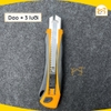 Dao rọc giấy thay lưỡi tự động, loại lớn 25x125x0.7mm công nghiệp thép SK5 Tolsen 30016, 30017