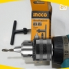 Đầu khoan có răng 13mm KC1301 Ingco, Đầu máy khoan khả năng khoan 1.5-13mm, kích thước kết nối 1/2