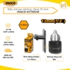 Đầu khoan không răng 13mm Key Chuck INGCO KC1302W, đầu máy khoan khả năng khoan 1.5-13mm, không răng cưa b16, kèm 1 khóa