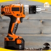 Đầu khoan 16mm không ren/ răng cho máy khoan bàn INGCO KC1602W, kèm theo 1 khoá vặn 80mm - Hàng chính hãng.