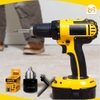 Đầu khoan 16mm không ren/ răng cho máy khoan bàn INGCO KC1602W, kèm theo 1 khoá vặn 80mm - Hàng chính hãng.