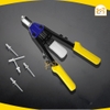 Kìm Rút Đinh Công Nghiệp KingBlue KJ-230 Kìm rút rive chiều dài 34cm thân thép, cán bọc nhựa PVC rút đinh 2.4-6.4mm