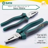 Kìm điện tuốt dây trợ lực 6 inch 150mm  Sata 70-301A , chất liệu Thép Niken Crom - Hàng chính hãng.