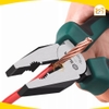 Kìm điện tuốt dây trợ lực 6 inch 150mm  Sata 70-301A , chất liệu Thép Niken Crom - Hàng chính hãng.