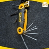 Bộ lục giác xếp 8 cây thép Cr-V TOLSEN 20098 (Hệ Inch và Mét) - Hàng chính hãng.