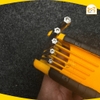 Bộ lục giác xếp gọn 8 cây đầu hoa thị , đầu sao, đầu bông thép Cr-V  Tolsen 20069 - Hàng chính hãng.